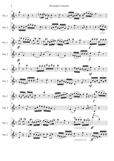 O Carolans Concerto For 2 Violins Page 2