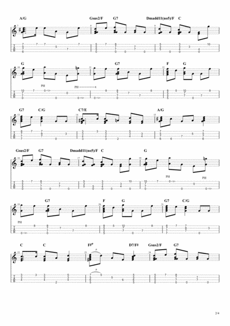 O Chirstmas Tree Fingerstyle Ukulele Solo Page 2