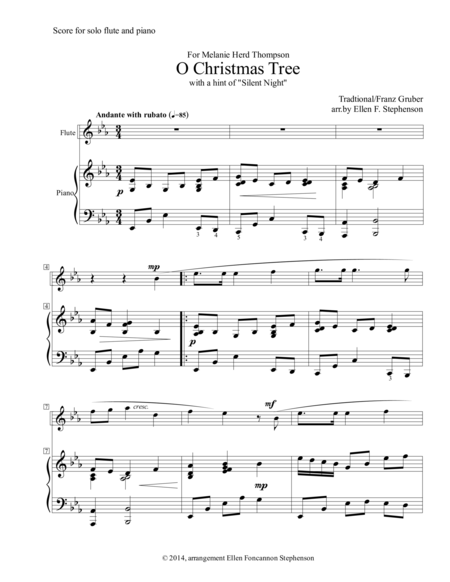 O Christmas Tree With A Hint Of Silent Night Page 2