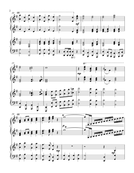 O Come All Ye Faithful 2 Piano Duet Page 2