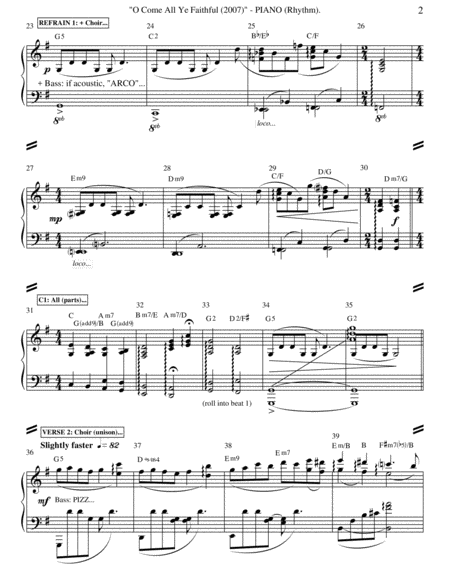 O Come All Ye Faithful Choral Additional Instrumental Parts Page 2