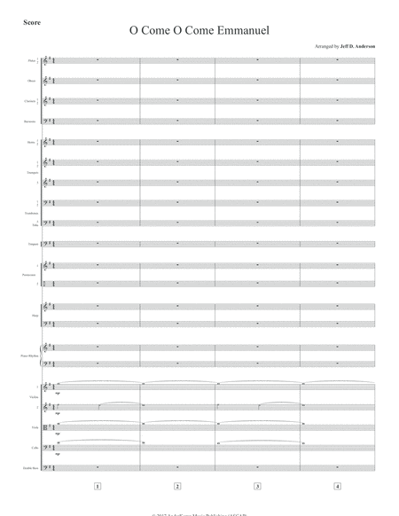 O Come O Come Emmanuel 8 Core Orchestra Page 2