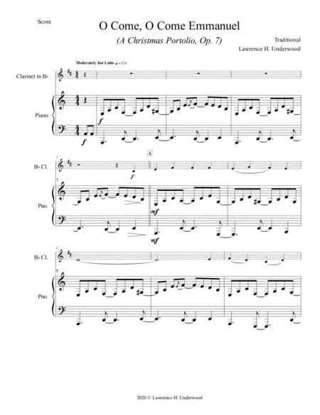 O Come O Come Emmanuel For Solo Clarinet Page 2