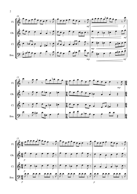 O Come O Come Emmanuel For Wind Quartet Page 2