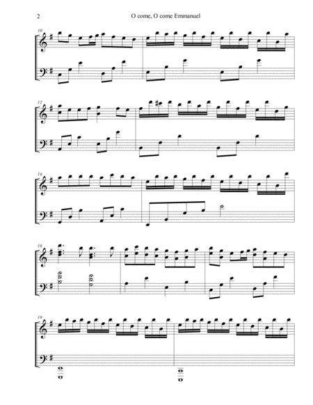 O Come O Come Emmanuel Traditional Sheet Music Advanced Piano Page 2