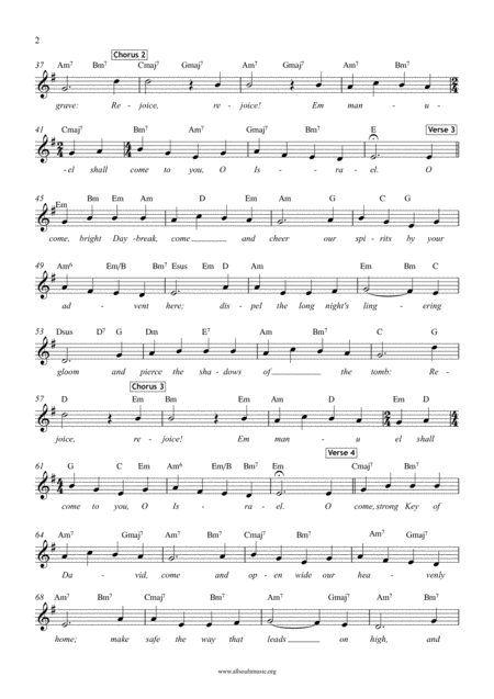 O Come O Come Emmanuel Worship Set Page 2