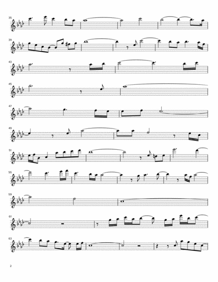 O Holy Night Alto Saxophone Page 2