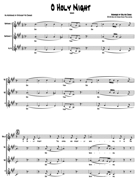 O Holy Night As Performed By Straight No Chaser Ssaa Page 2