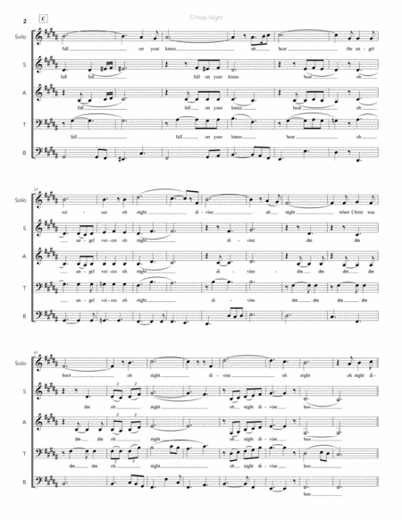 O Holy Night As Performed By Voiceplay Page 2