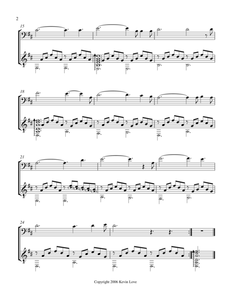 O Holy Night Cello And Guitar Score And Parts Page 2