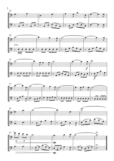 O Holy Night Cello Duet Page 2