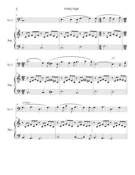 O Holy Night Cello Solo With Piano Accompaniment Page 2