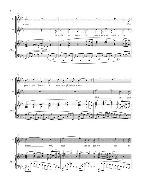 O Holy Night Duet Page 2