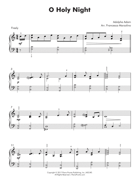 O Holy Night Easy Jazz Piano Page 2