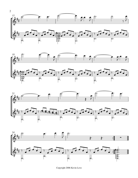 O Holy Night Flute And Guitar Score And Parts Page 2