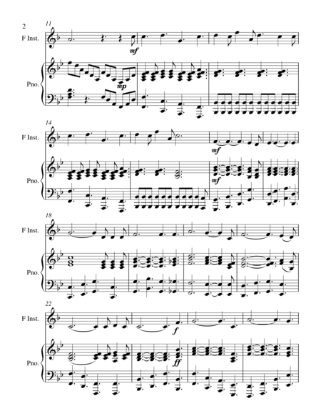 O Holy Night Treble F Instrument Solo Page 2