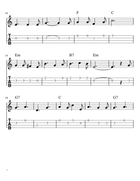 O Holy Night Ukulele Page 2