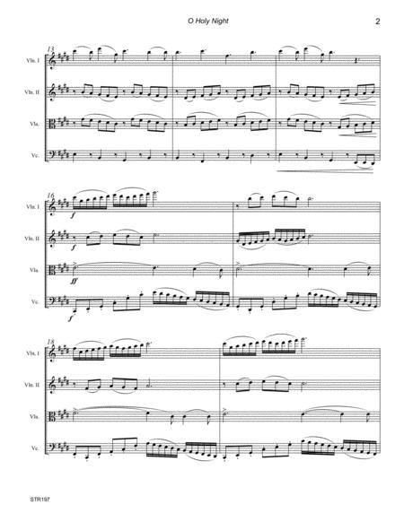 O Holy Night Unaccompanied String Quartet Page 2