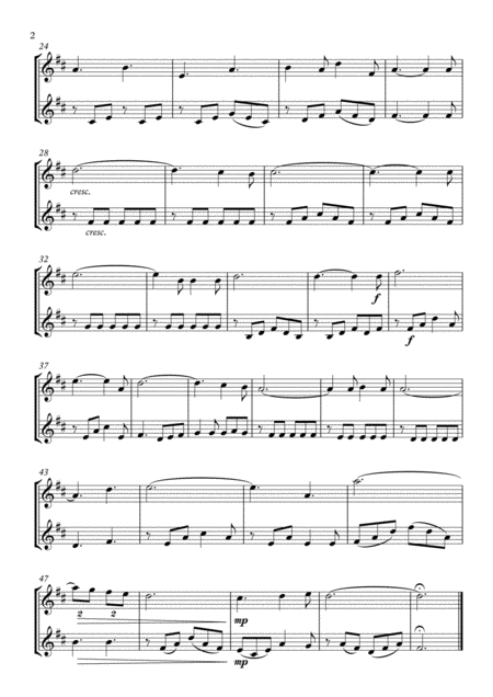 O Holy Night Violin Duet Page 2