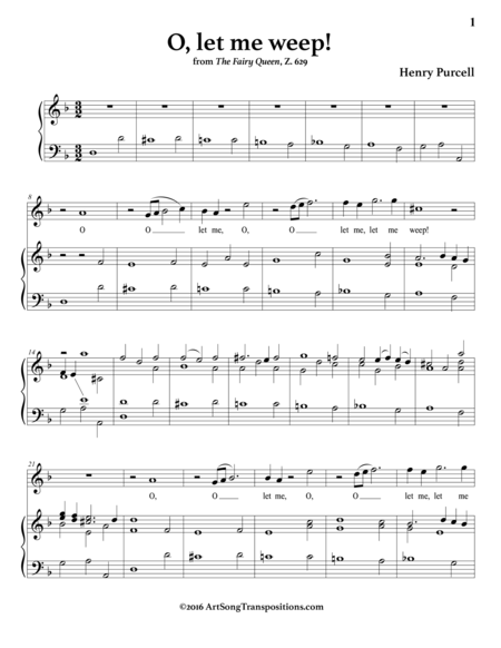 O Let Me Weep D Minor Page 2