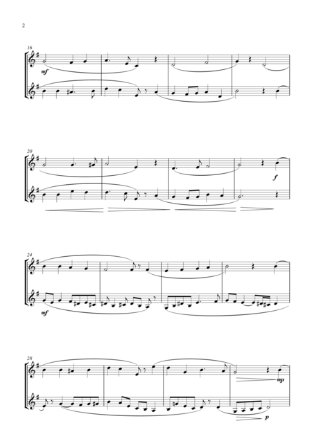 O Little Town Of Bethlehem For Trumpet Bb Duet Suitable For Grades 2 6 Page 2