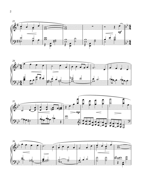 O Sacred Head Now Wounded Piano Solo Page 2