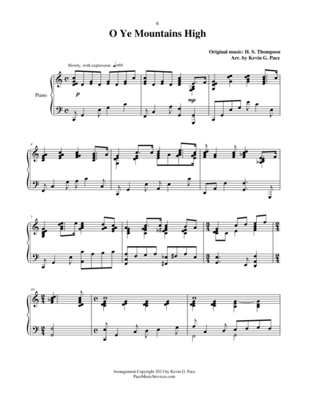 O Ye Mountains High Piano Solo Page 2