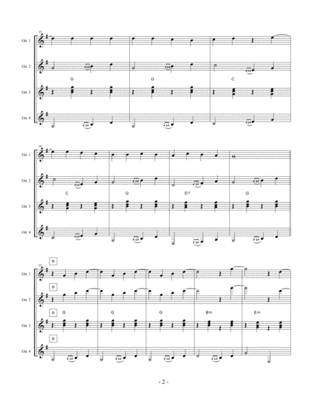 Ob La Di Ob La Da For Guitar Quartet Page 2