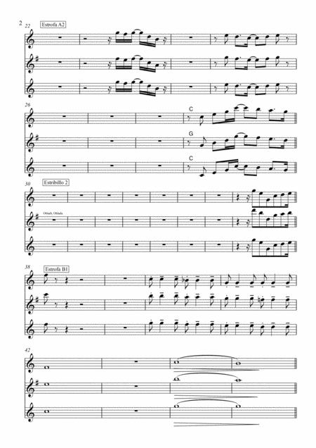 Ob La Di Ob La Da Wind Section Alto Tenor Saxophone And Trumpet Page 2