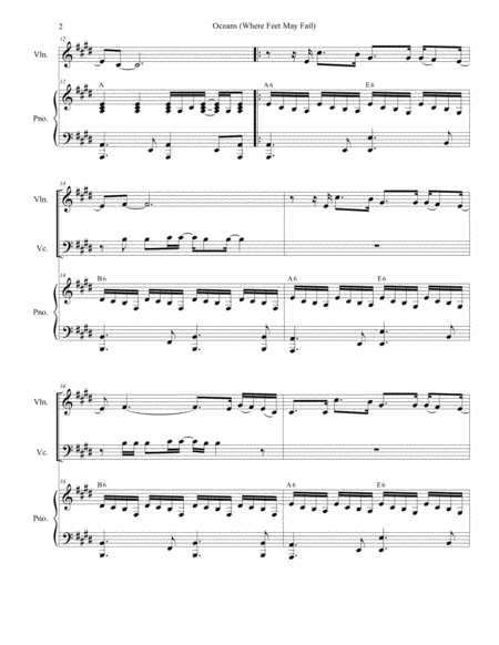 Oceans Where Feet May Fail Duet For Violin And Cello Page 2