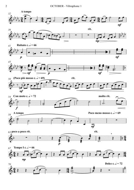 October Alleluia For Mallet Quartet Arr Joby Burgess Vibraphone 1 Page 2