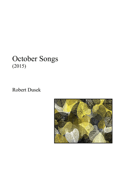 October Songs For Solo Piano Page 2