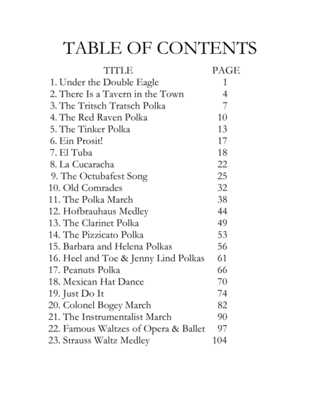 Octubafest Music Score Book Tuba Euphonium Quartet Page 2