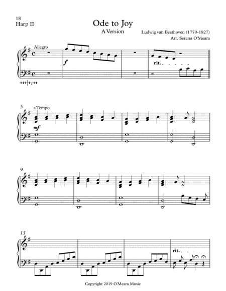 Ode To Joy A Version Harp Ii Page 2