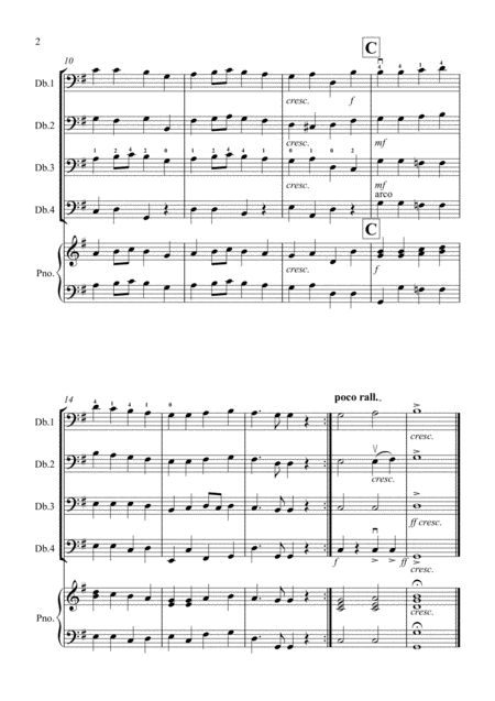 Ode To Joy For Double Bass Quartet Page 2