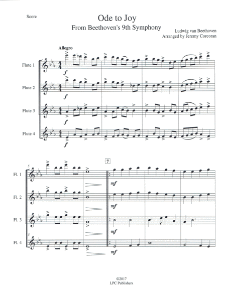 Ode To Joy For Flute Quartet Page 2