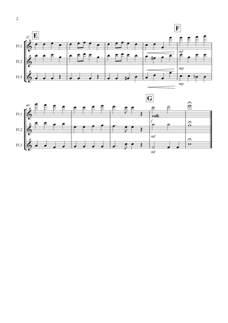 Ode To Joy For Flute Trio Page 2