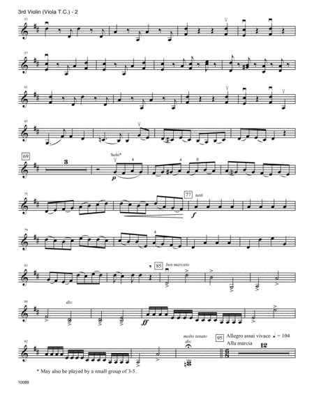 Ode To Joy Symphony No 9 Mvt 4 Violin 3 Violat C Page 2