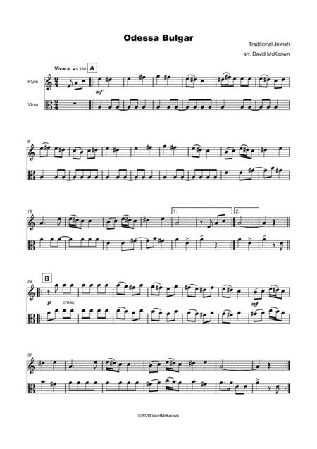 Odessa Bulgar For Flute And Viola Duet Page 2