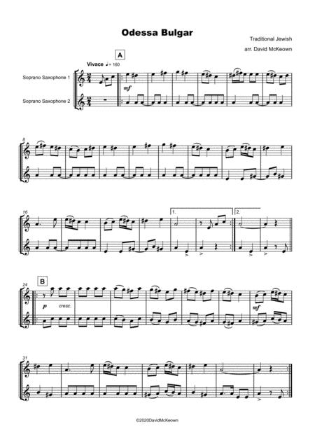 Odessa Bulgar For Soprano Saxophone Duet Page 2