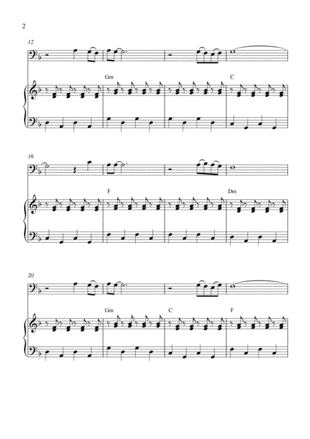 Oh Carol Bassoon Solo And Piano Accompaniment Page 2