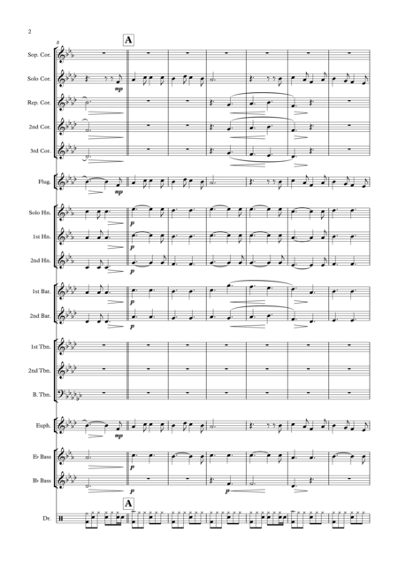 Oh Come O Come Emmanuel Brass Band Arrangement Rock Ballad 6 8 Style Page 2