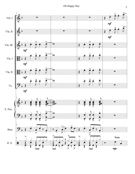 Oh Happy Day String Sextet Page 2