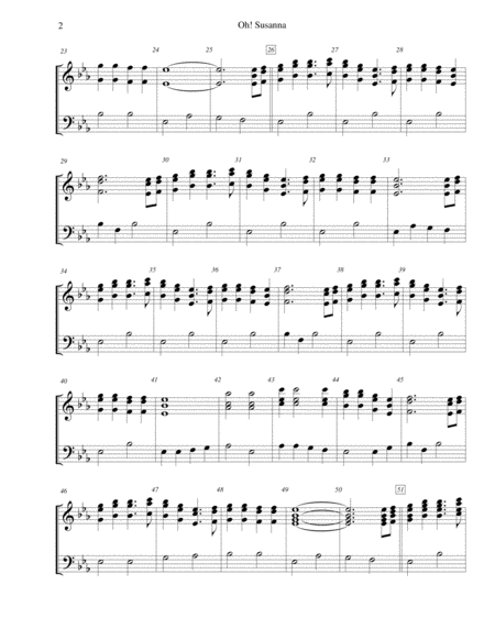 Oh Susanna For 3 Octave Handbell Choir Page 2