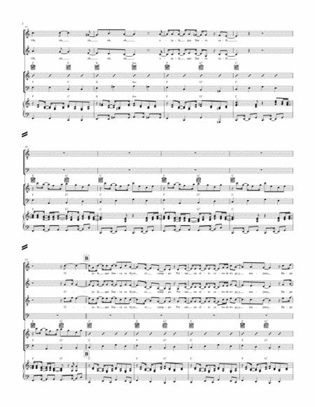 Ojal Que Llueva Caf Satb Page 2