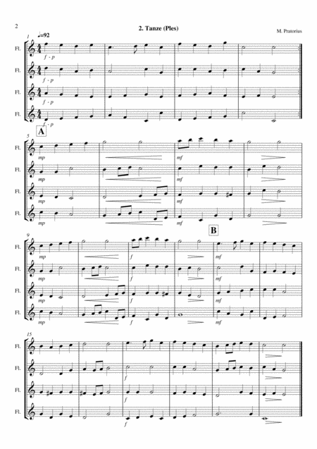 Old Dances Volume 1 Flute Quartet Page 2