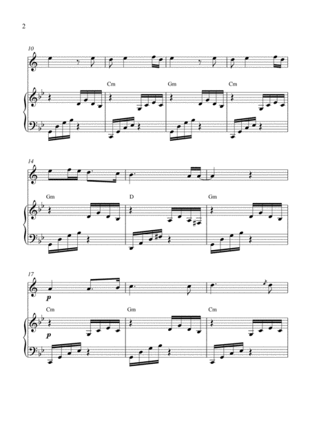 Old French Song Modern Version For Soprano Saxophone And Piano Page 2