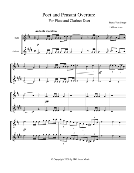 Old War Horses Book For Flute And Clarinet Duet Page 2