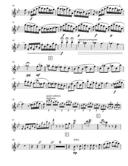 Olympias Aria For Clarinet And Piano Page 2