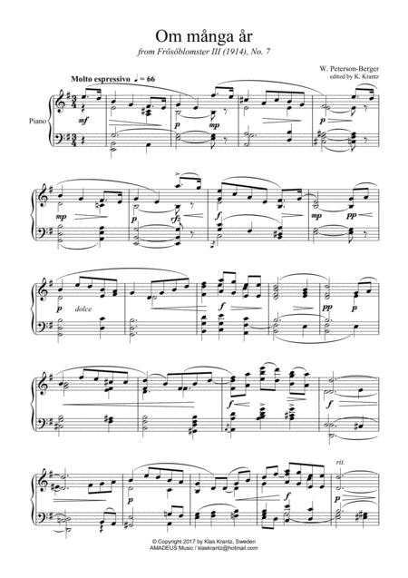 Om Mnga R From Frsblomster Iii For Piano Solo Page 2